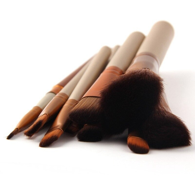 12 Pcs Aluminium Box Makeup Brush Set – Portable Beauty Tools for Eyeshadow, Lip Gloss & Flawless Eye Makeup